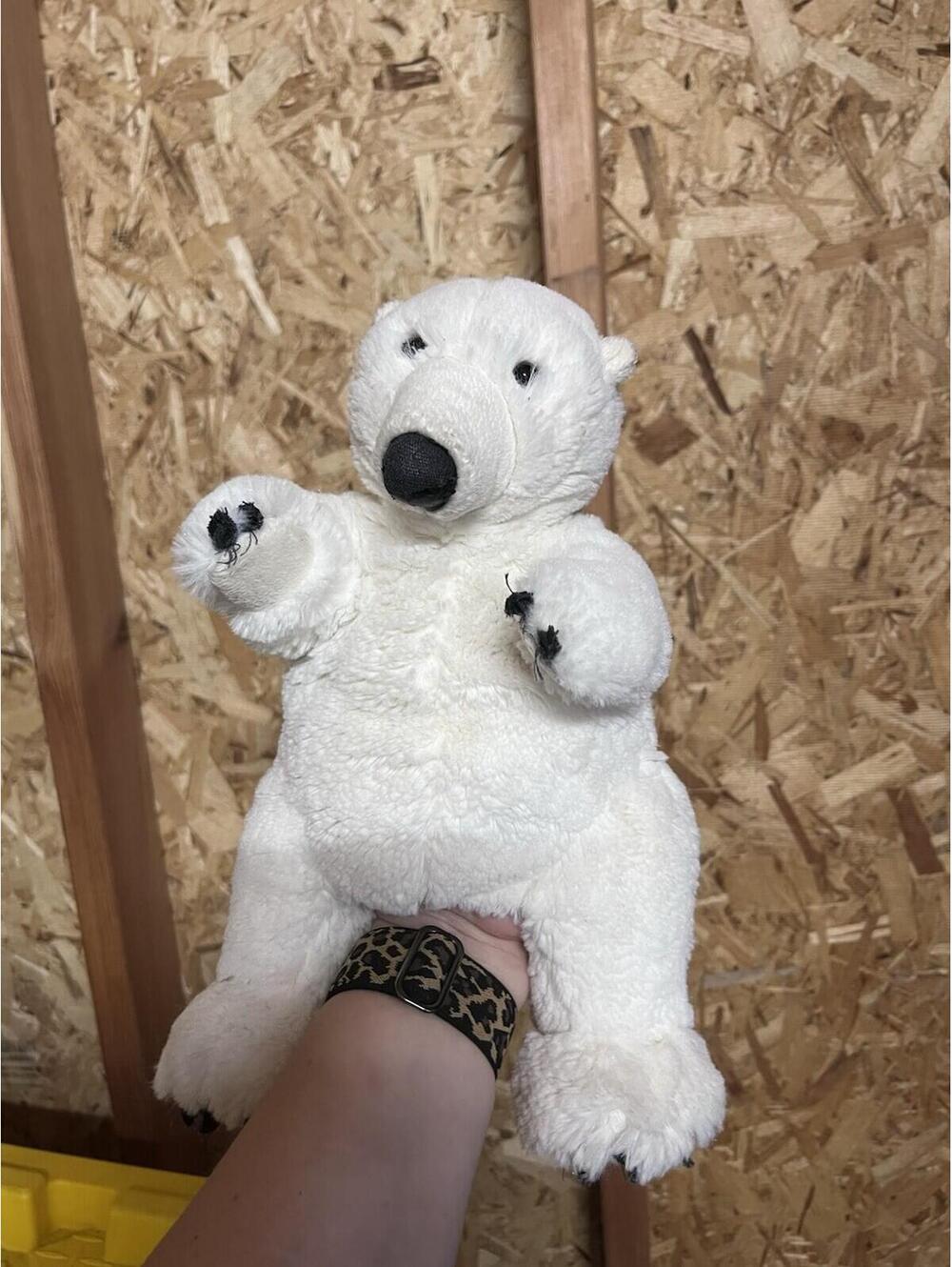 Folkmanis Sitting Polar  Bear Puppet - 4